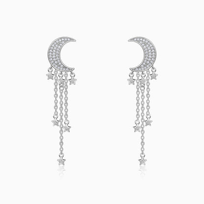 Silver Starry Star Danglers