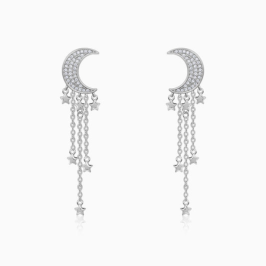 Silver Starry Star Danglers