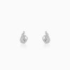 Silver Wave Knot Earrings