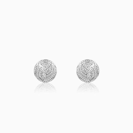 Silver Art Nouveau Earrings
