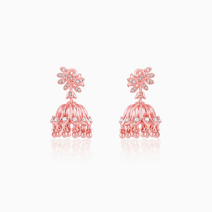 Rose Gold Sundar Mor Jhumki