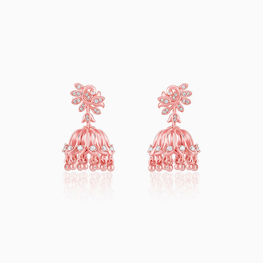 Rose Gold Sundar Mor Jhumki