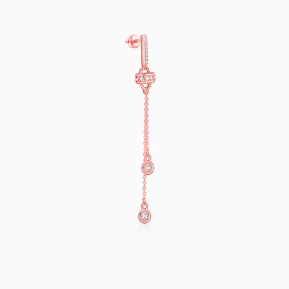 Rose Gold Glam Drop Earrings