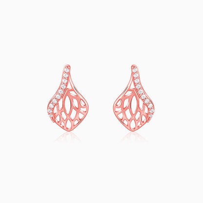 Rose Gold Elegant Filigree Earrings