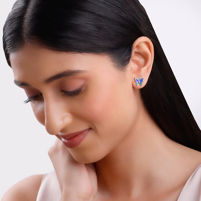 Silver Flutter Muse Earrings