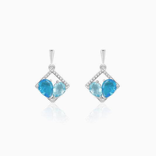 Silver Met Love Earrings
