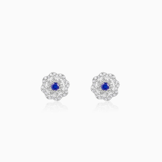 Silver Floral Flight Earrings