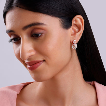 Rose Gold Pure Elegance Earrings