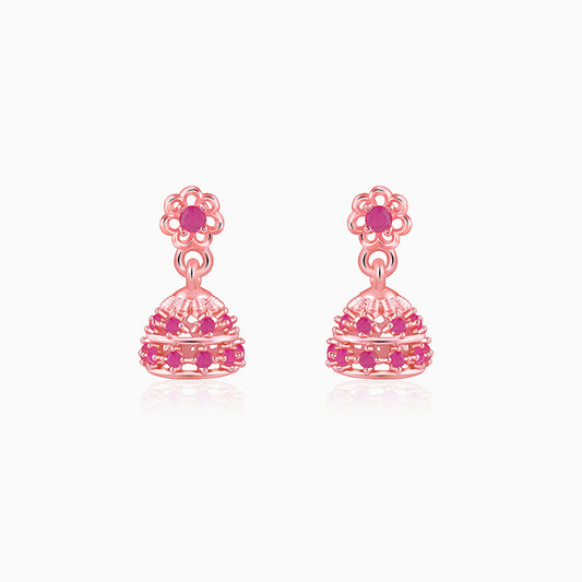 Rose Gold Kanchi Jhumki