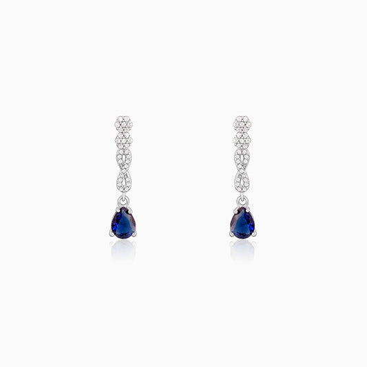 Silver Infinity Dangler Earrings