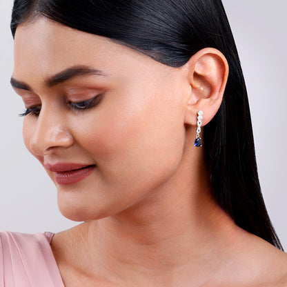 Silver Infinity Dangler Earrings