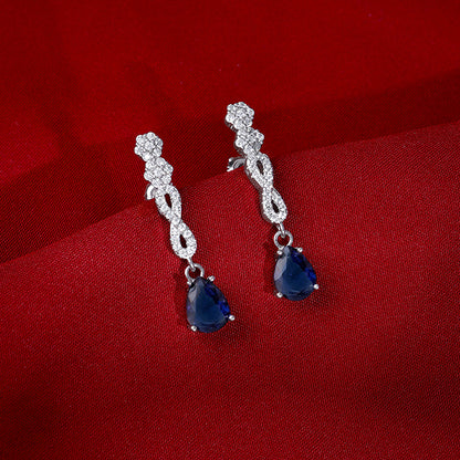 Silver Infinity Dangler Earrings