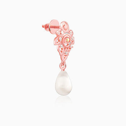 Rose Gold Eachna Earrings