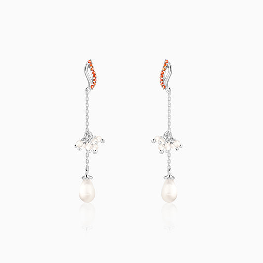 Silver Sekhmet Dangler Earrings