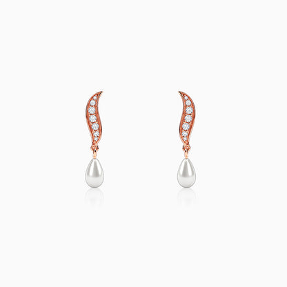 Rose Gold Celestial Fall Earrings