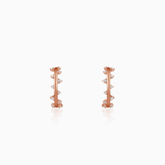 Rose Gold Beautiful Things J Hoop Earrings