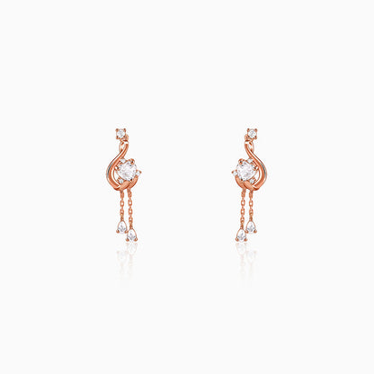 Rose Gold Carry Your Heart Earrings