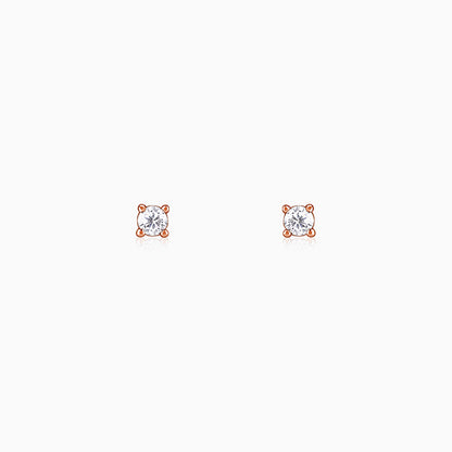 Rose Gold Heartbound Earrings