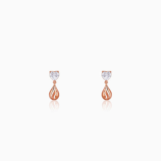 Rose Gold Unsaid Love Earrings