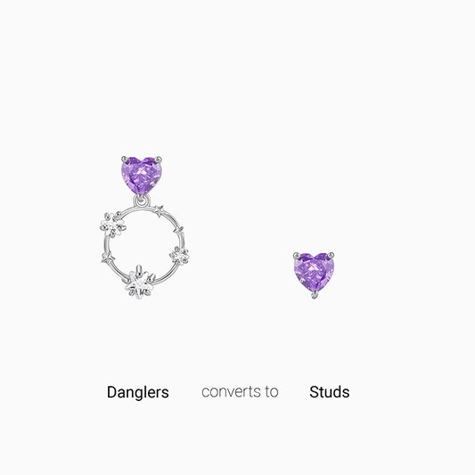 Silver Stuck on You Earrings