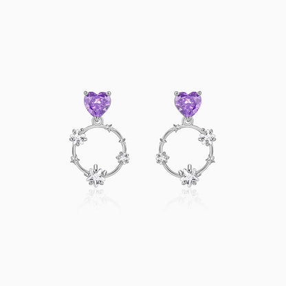 Silver Stuck on You Earrings
