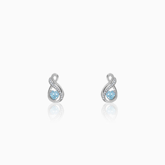 Silver Sea of Love Earrings