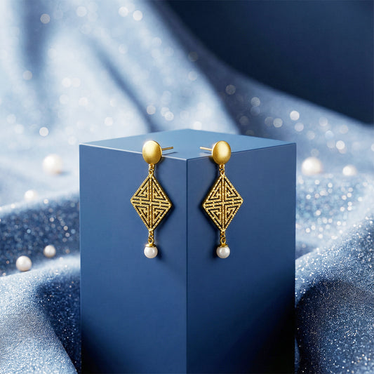 Golden Stay With Me Earrings