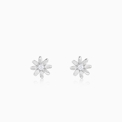 Silver Posy Earrings