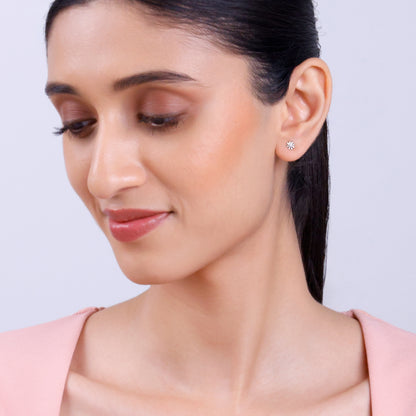 Silver Posy Earrings