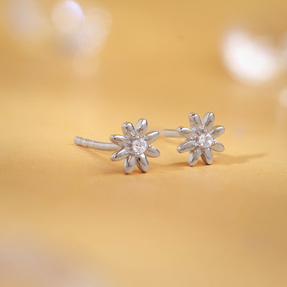 Silver Posy Earrings