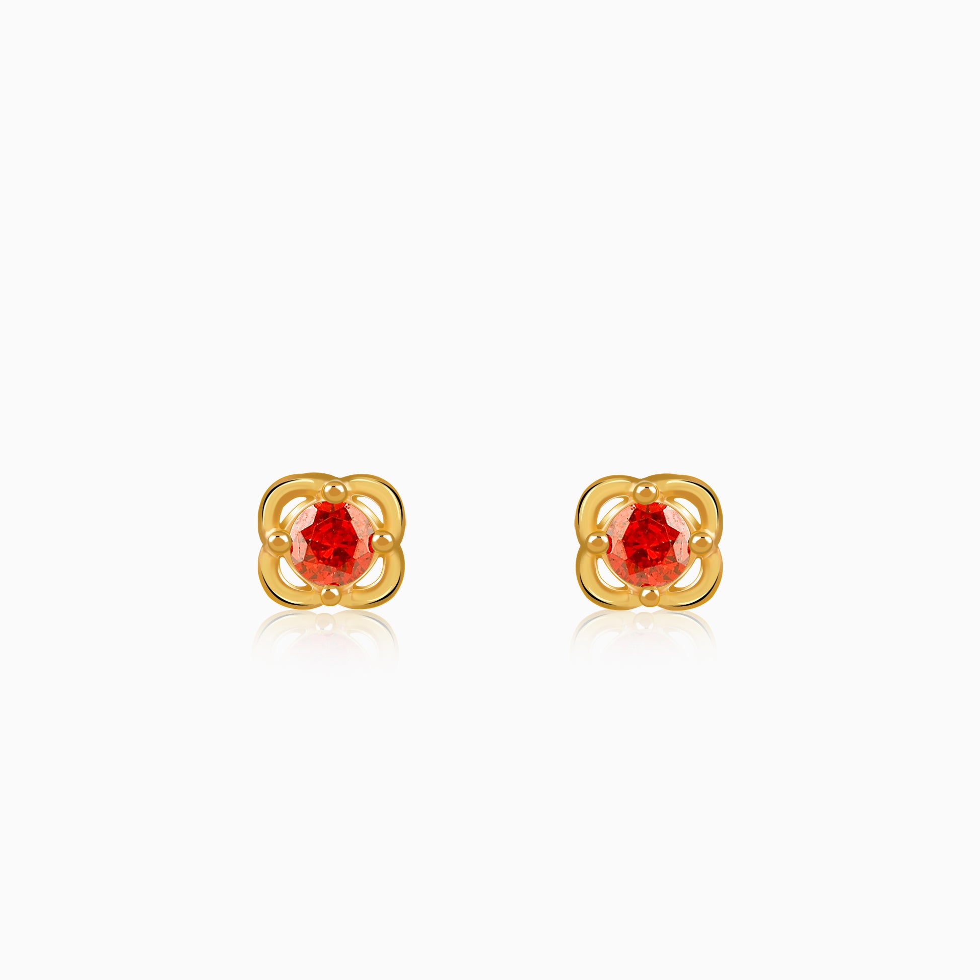Golden Frigg Stud Earrings