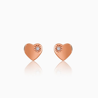 
Rose Gold Silent Embrace Stud Earrings
