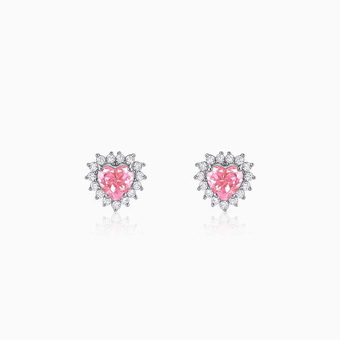 Silver Heart of Light Earrings