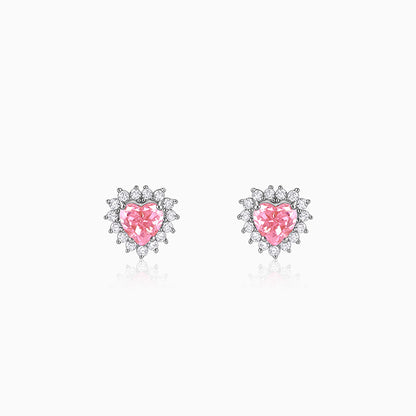 Silver Heart of Light Earrings