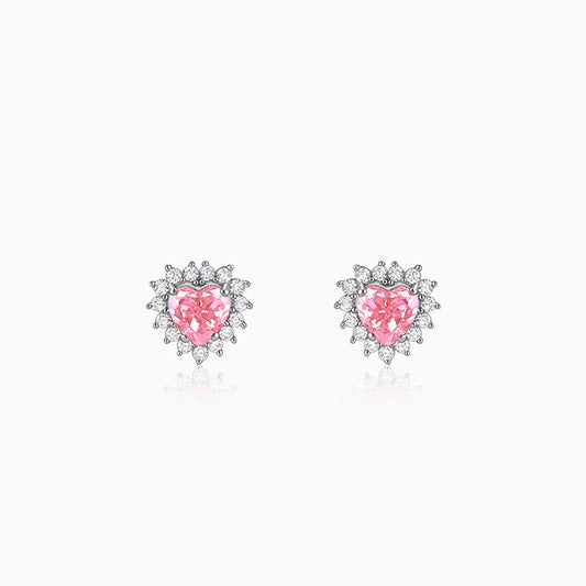 Silver Heart of Light Earrings