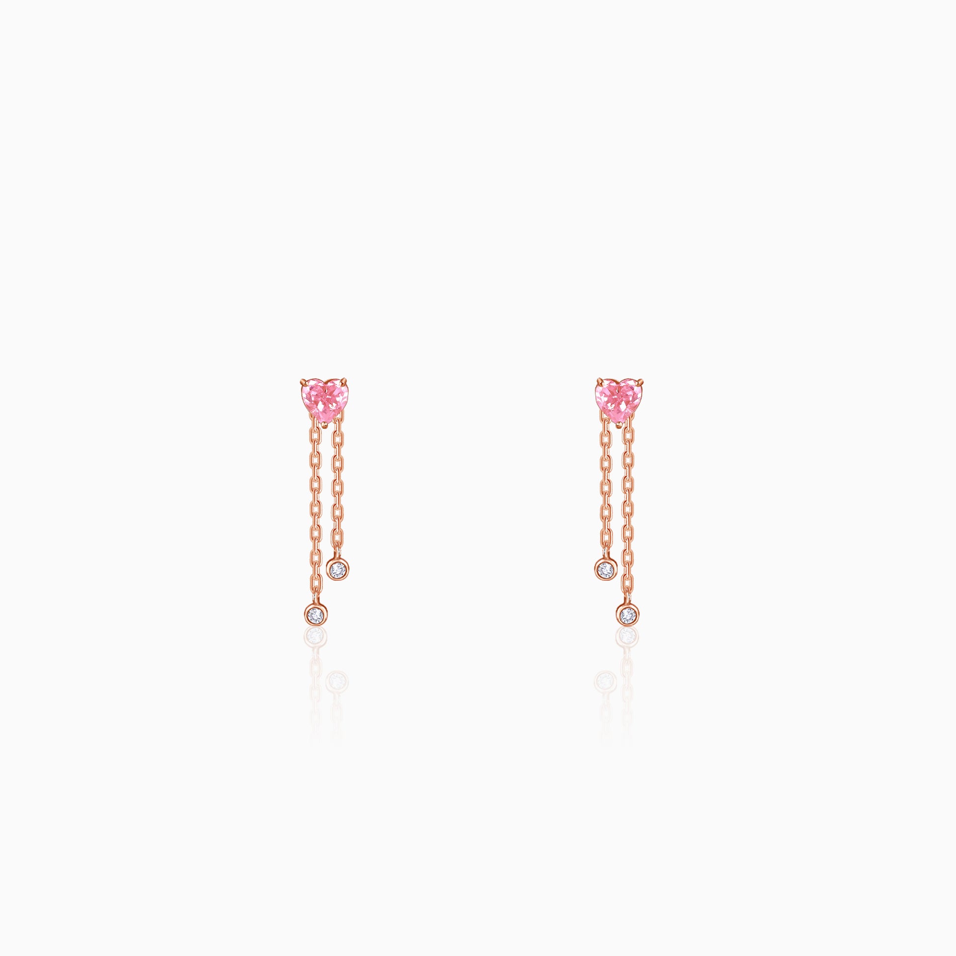 Rose Gold Sweet Reverie Dangler Earrings