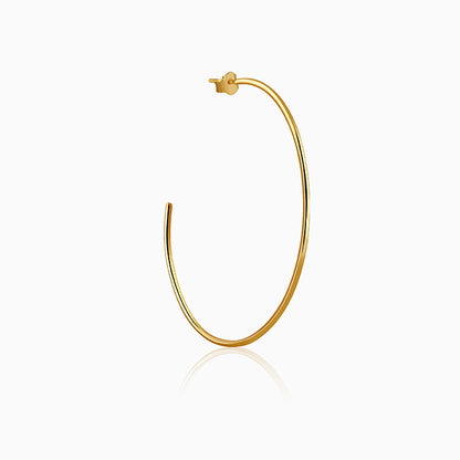 Golden Classic Large Hoop Earrings