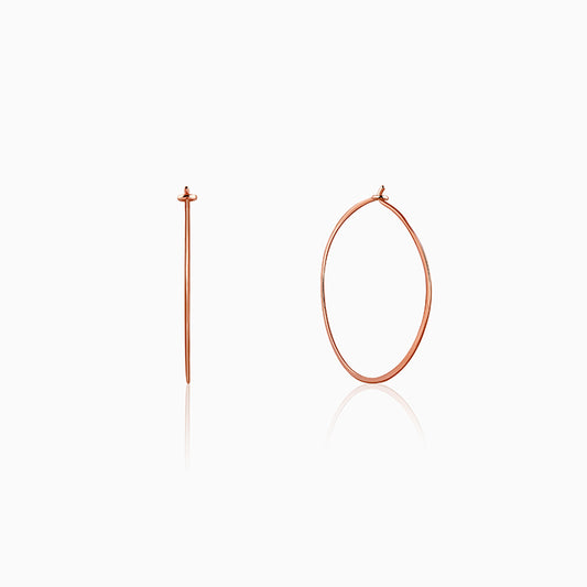Rose Gold Magical Hoop Earrings