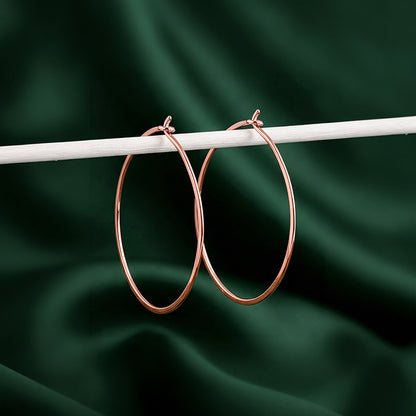 Rose Gold Magical Hoop Earrings