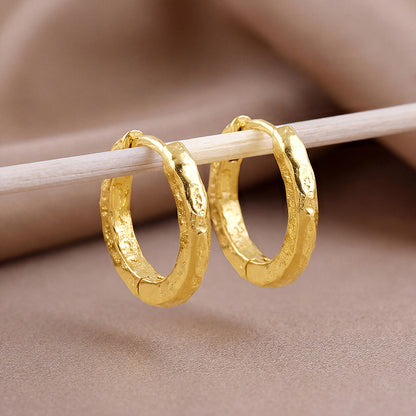 Golden Princess Hoop Earrings