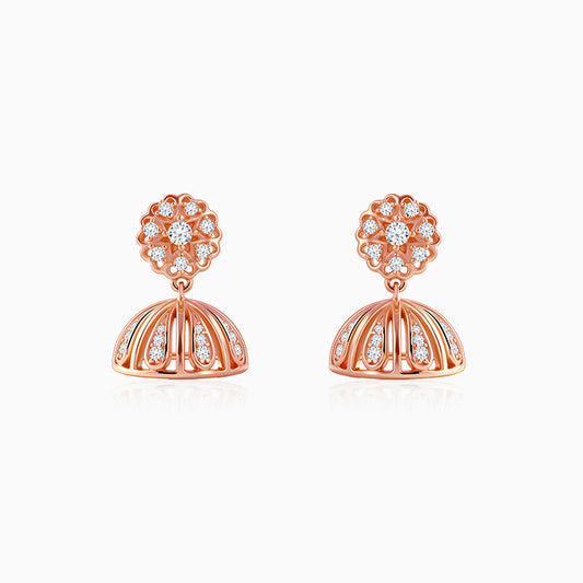 Rose Gold Dhanaulti Jhumki