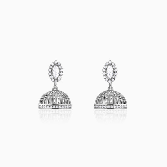 Silver Raktima Jhumki