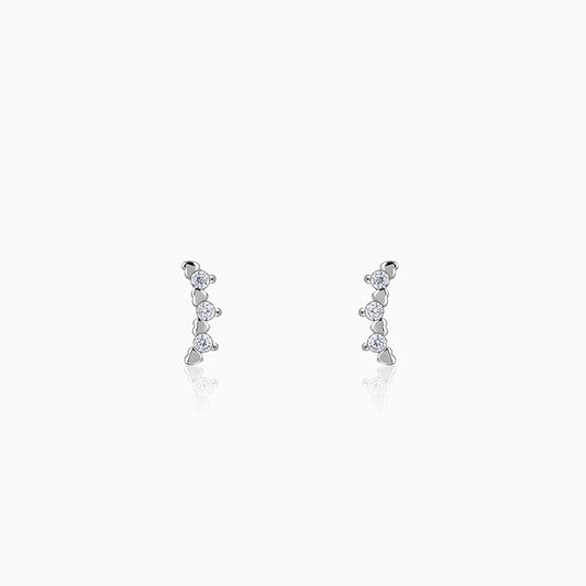 Silver Novia Stud Earrings