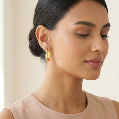 Golden Moroccan Hoop Earrings