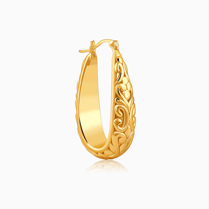 Golden Moroccan Hoop Earrings