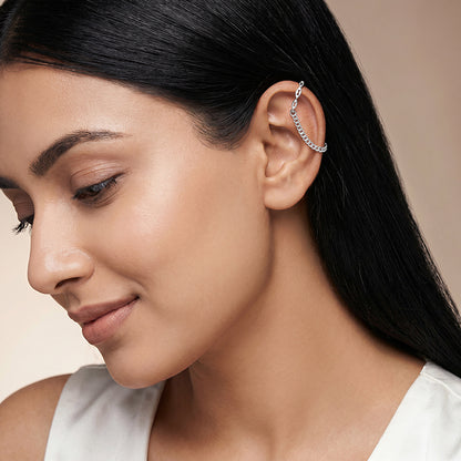 Silver Linkora Ear Cuffs