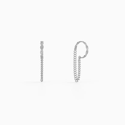 Silver Linkora Ear Cuffs