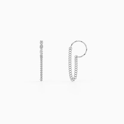 Silver Linkora Ear Cuffs
