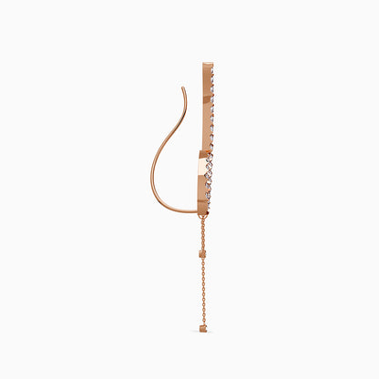 Rose Gold Classic Climber Earrings