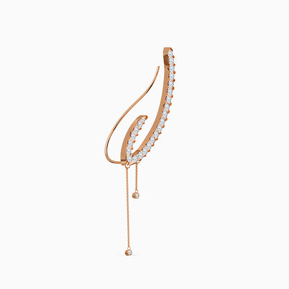 Rose Gold Classic Climber Earrings
